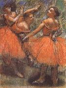 Edgar Degas Dancer in the red USA oil painting artist